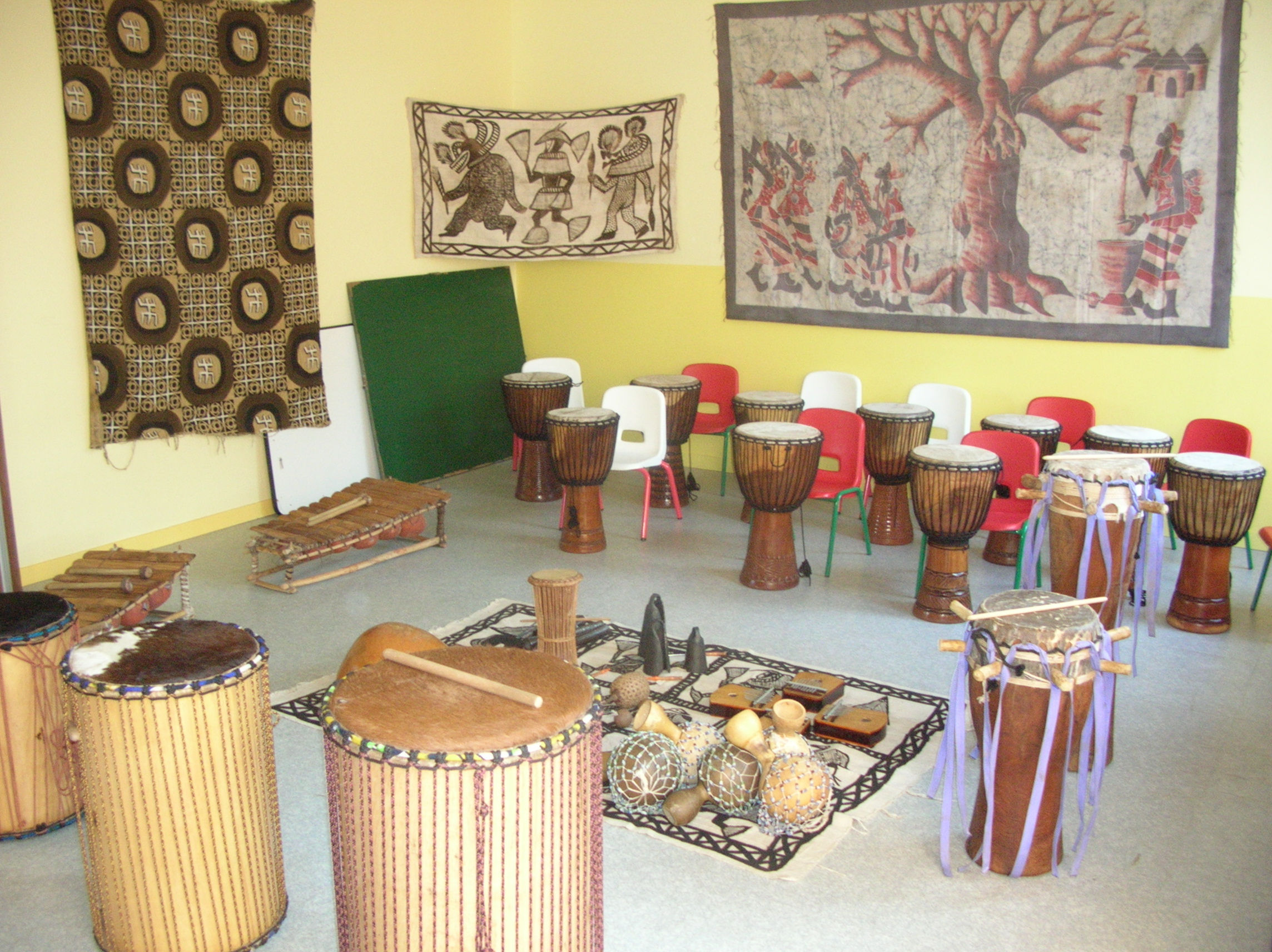 Animation percussions africaines, Angers, Maine-et-Loire