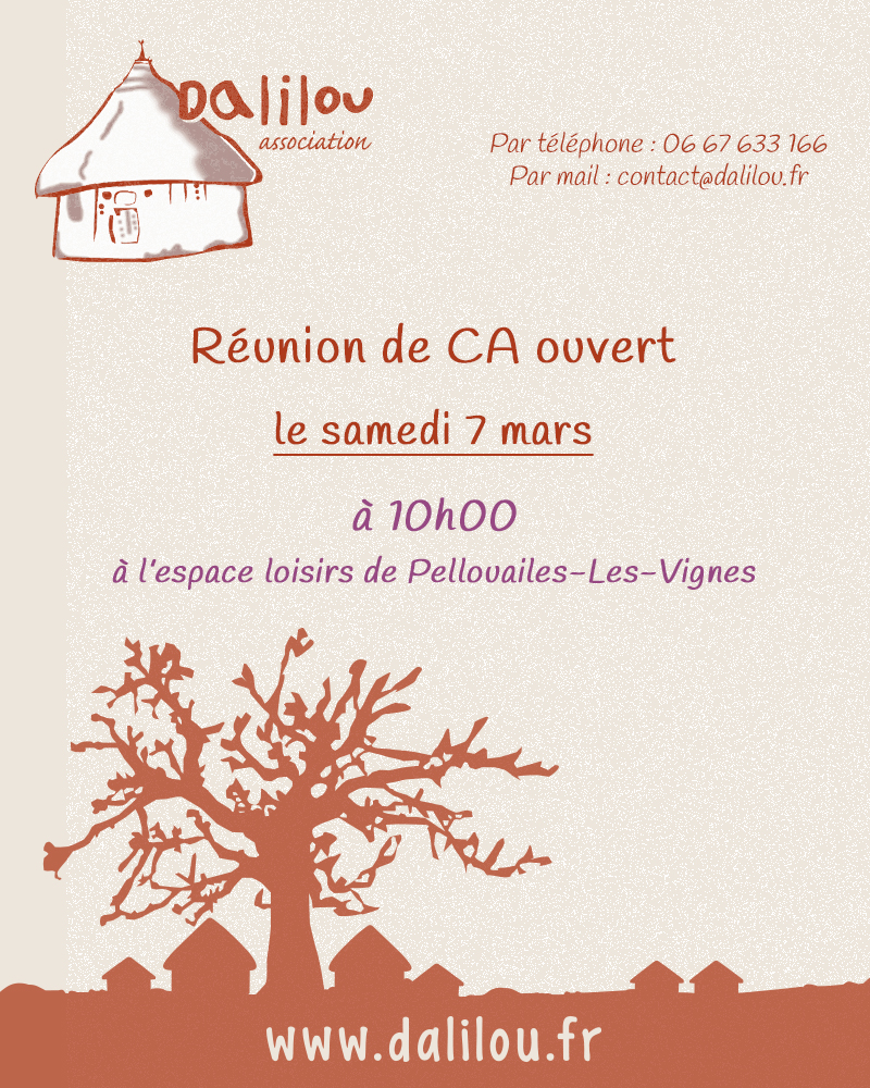 Réunion CA ouvert Dalilou