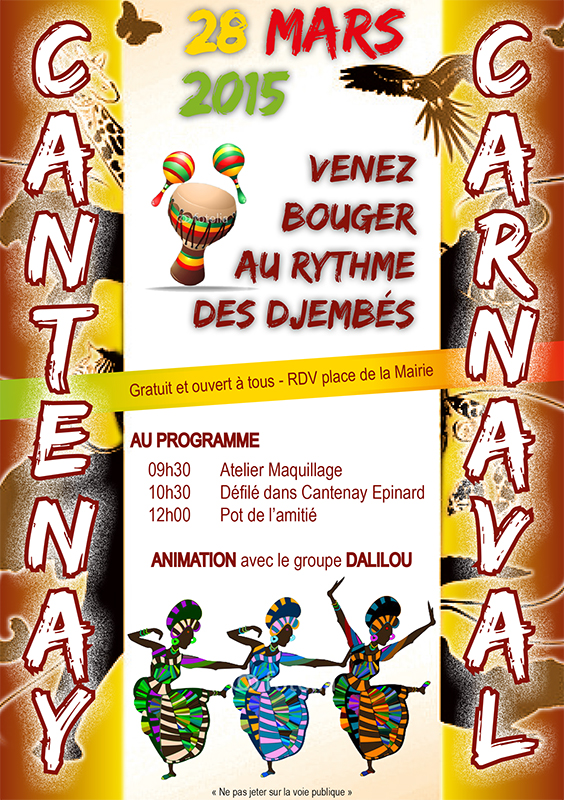 Un groupe de percussions au carnaval de Cantenay-Épinard