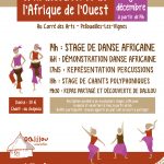 Stage de danse africaine et stage de chant Angers