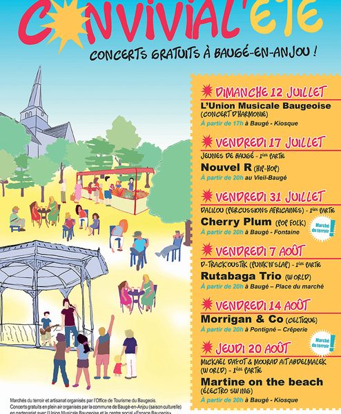Le Collectif Dalilou au Convivial'été à Baugé-en-Anjou