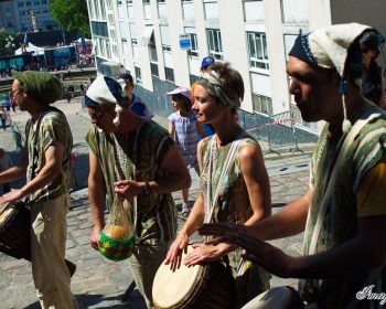 Le Collectif Dalilou, Animation de rue autour de l'Afrique, à Tout Angers Bouge