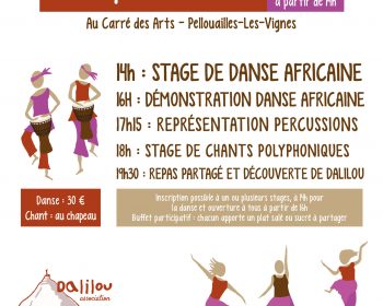 Stage de danse africaine et stage de chant Angers